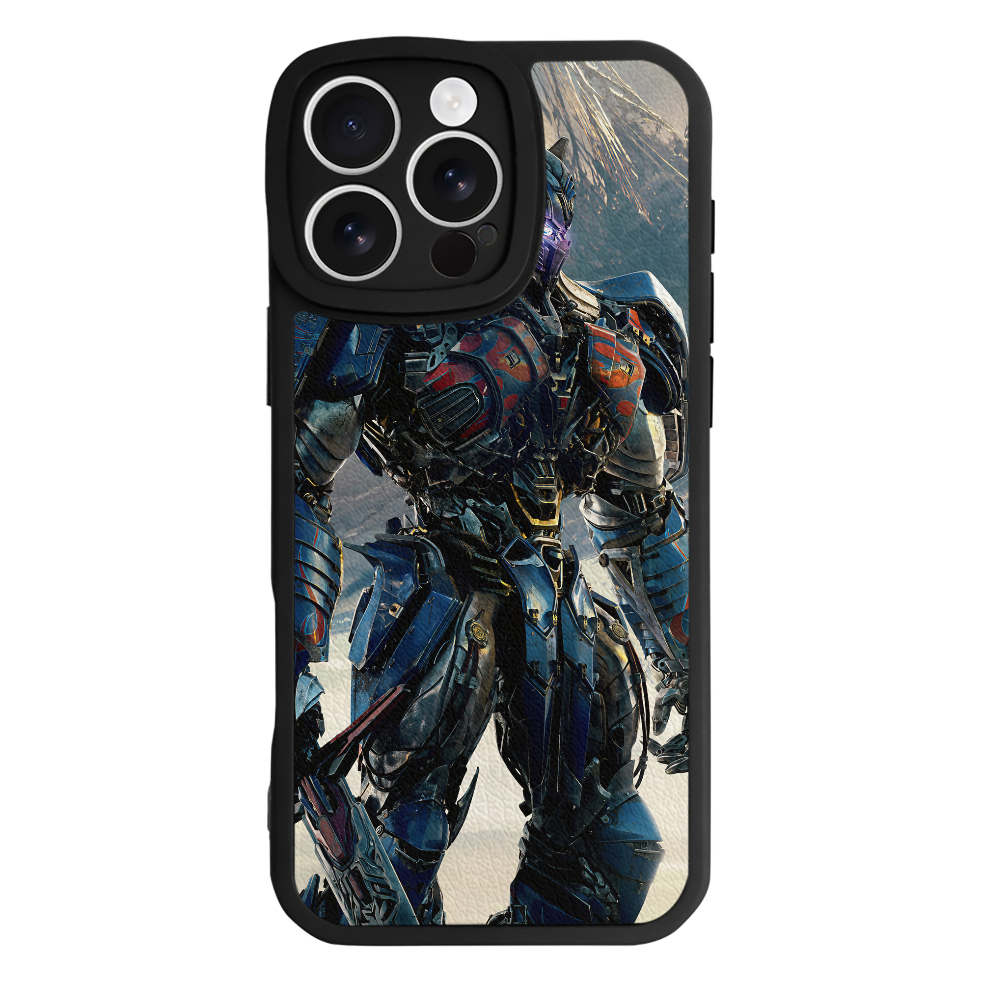 （画像用） Transformers トランスフォーマー 【iPhone 16シリーズ対応】シリコンスマホケース（レザー調） 材質：シリコン